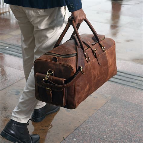 fake leather duffle bag|leather duffle bags clearance.